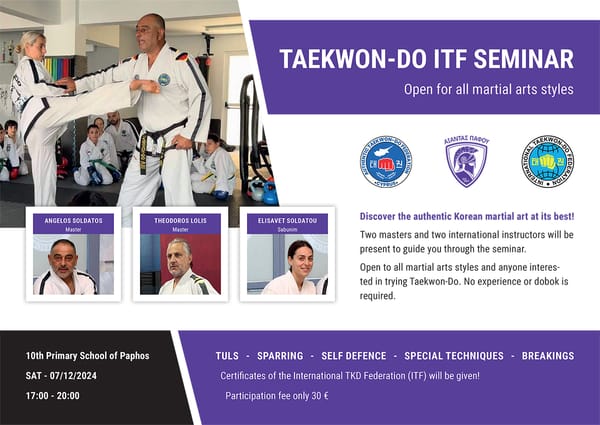 TAEKWON-DO SEMINAR